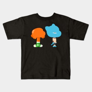 Minimal Gumball and Darwin Kids T-Shirt